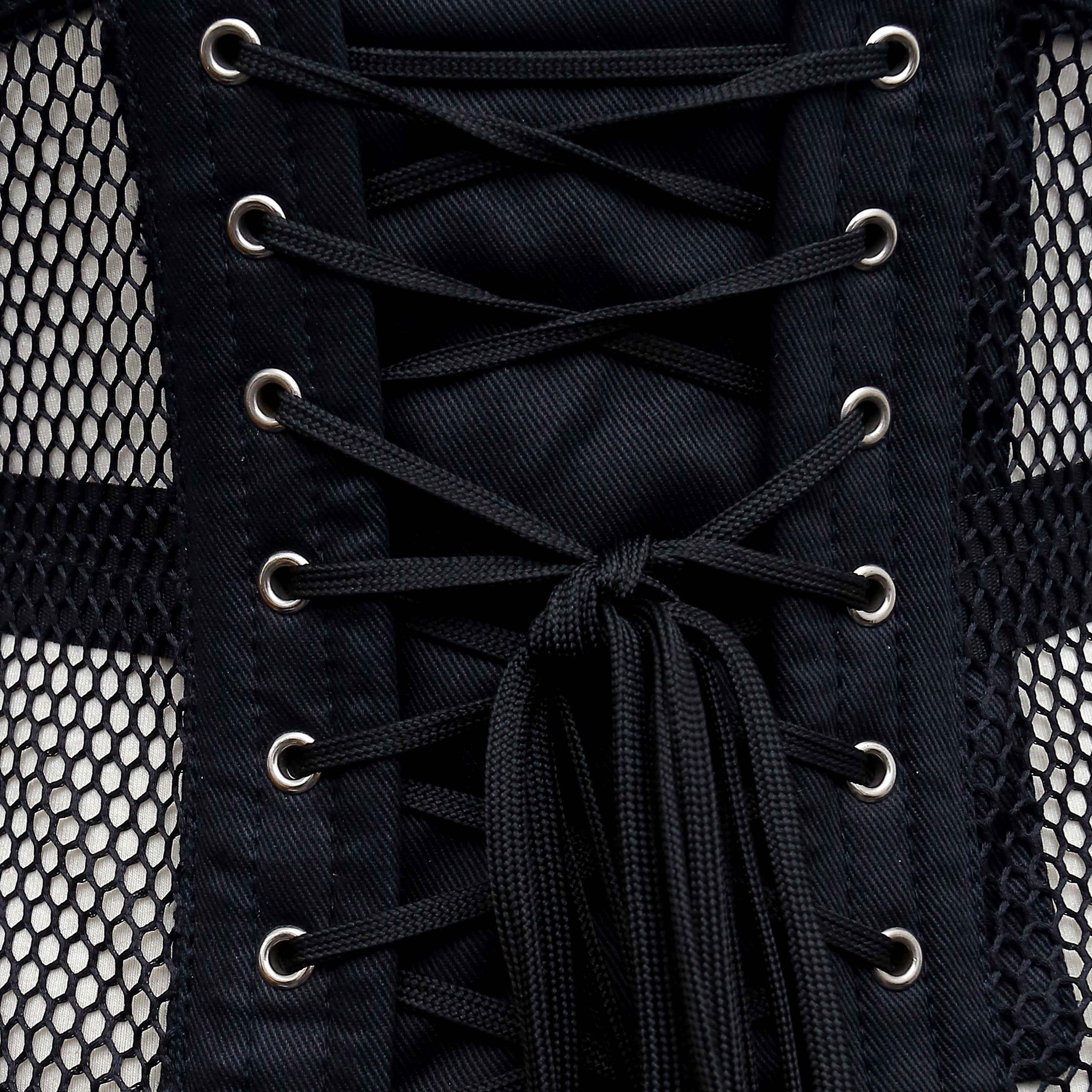Trixie - Mesh Double Steel Boned Waspie Corset | All Colors