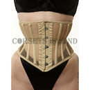 Beige Mesh Steel Boned Waspie Corset – Breathable Waist Trainer
