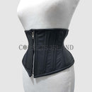 Black Front Zipper Corset For Waist Training