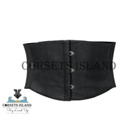 Schwarzer Leder Taillengürtel Korsett - Formen Sie Ihre Taille mit Stil