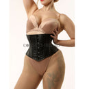 Black Leather Waist Cincher for Shaping & Waist Training
