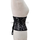 Black Sequin Corset Sparkly Style