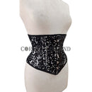 Black Sequin Corset for Waist Shaping & Sparkly Style