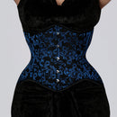 Blue Brocade Corset