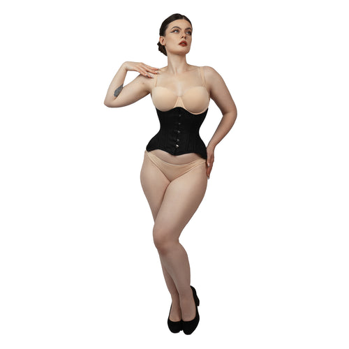 Holly – Cotton Steel Boned Curvy Corset | All Colors