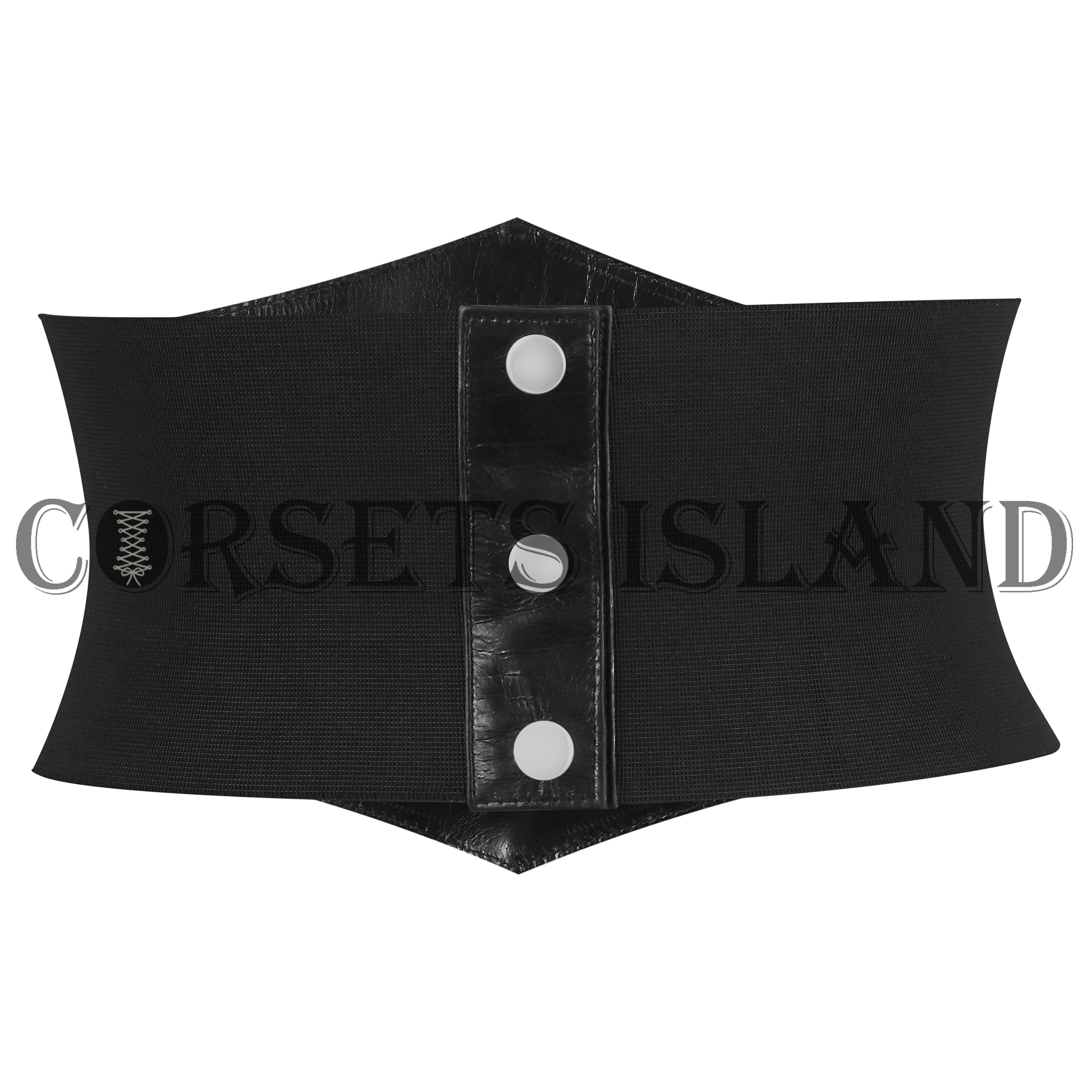 Leather Corset Belt | Goth Style Black Belt 