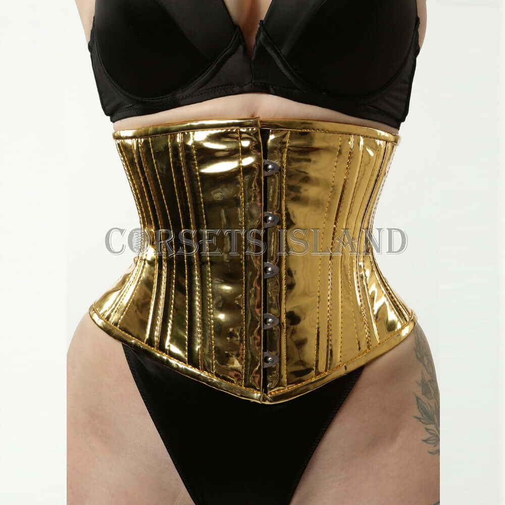 Alice – PVC-Stahl-Korsett zur Formgebung, Gold | Alle Farben