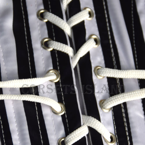 Laced Black and White Corset

