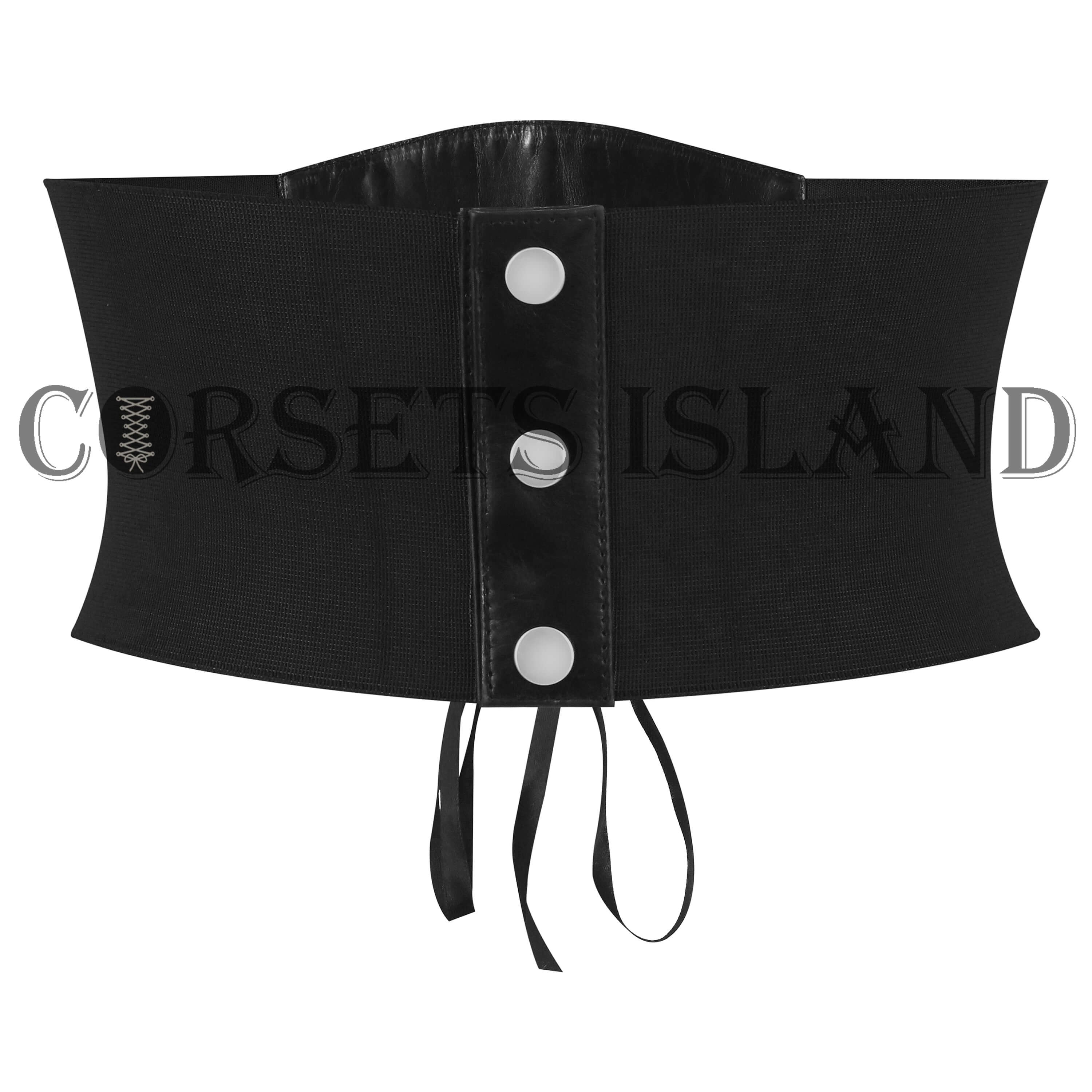 Laced Style Leather Womens Corset Elastic Belt