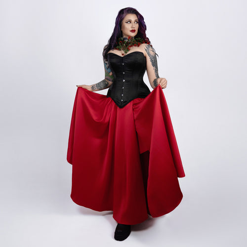 Jessica - Satin Steel Boned Waist Training Overbust Corset | All Colors
