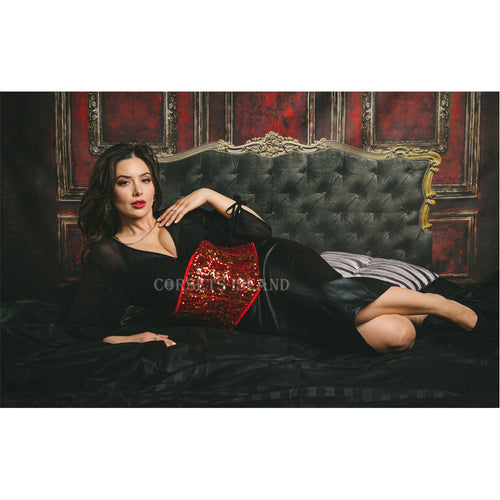 Red Sequin Corset 