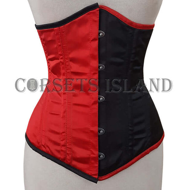Red and Black Corset | Harley Quinn Inspired, Flattering Fit