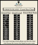 underbust corsets size chart