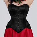 Jessica - Satin Steel Boned Waist Training Overbust Corset | All Colors