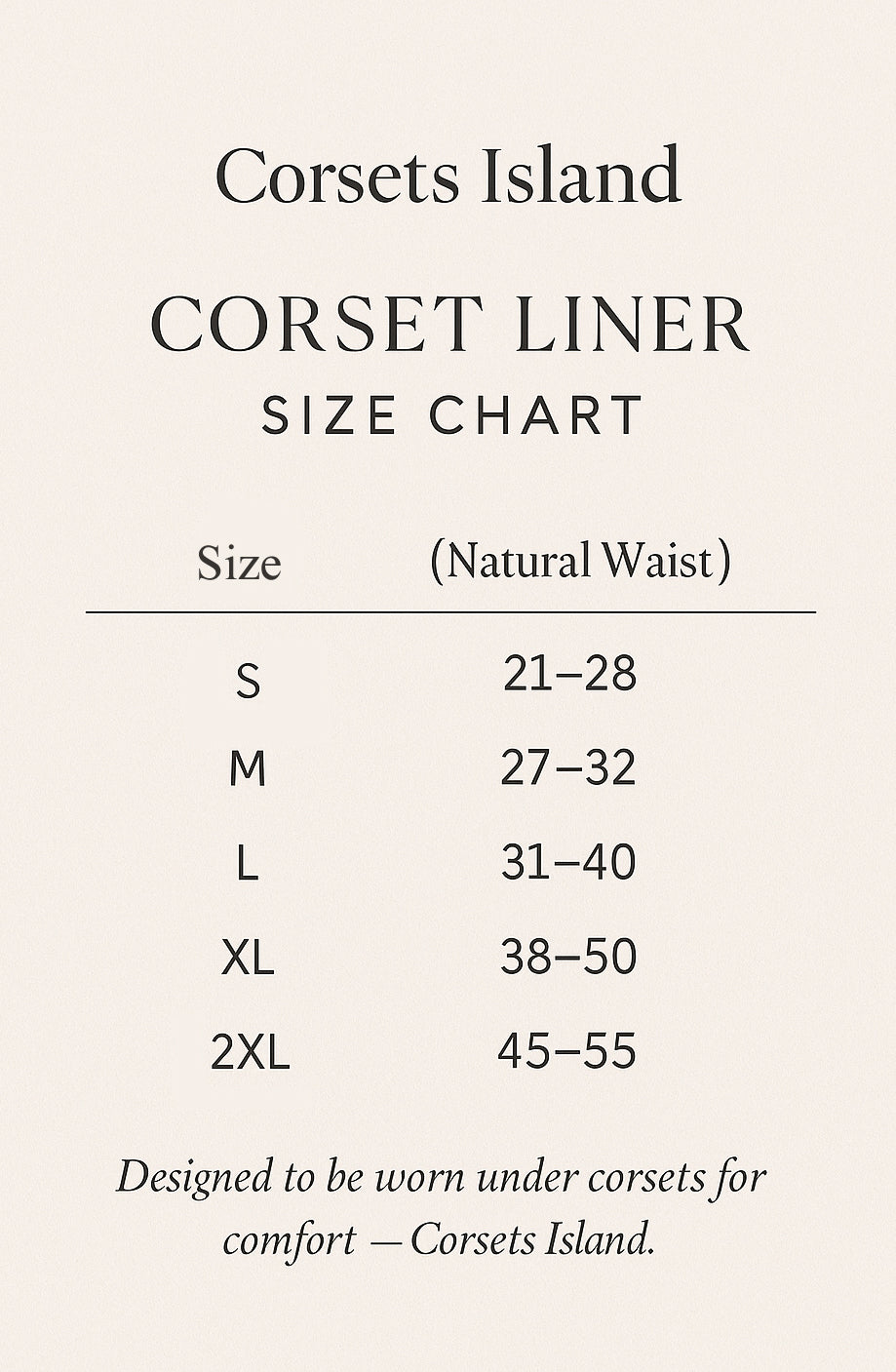 Seamless Bamboo Corset Liner Soft Longline Breathable Layer for Comfort