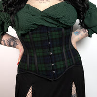 Ophelia – Tartan Black Watch Waist Training Corset | All Colors