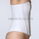 White Overbust Corset for Wedding Style & Waist Sculpting
