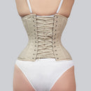 mina skin cotton underbust corset back lacing modesty panel corsets island