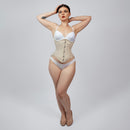 mina skin cotton underbust corset front full body view corsets island