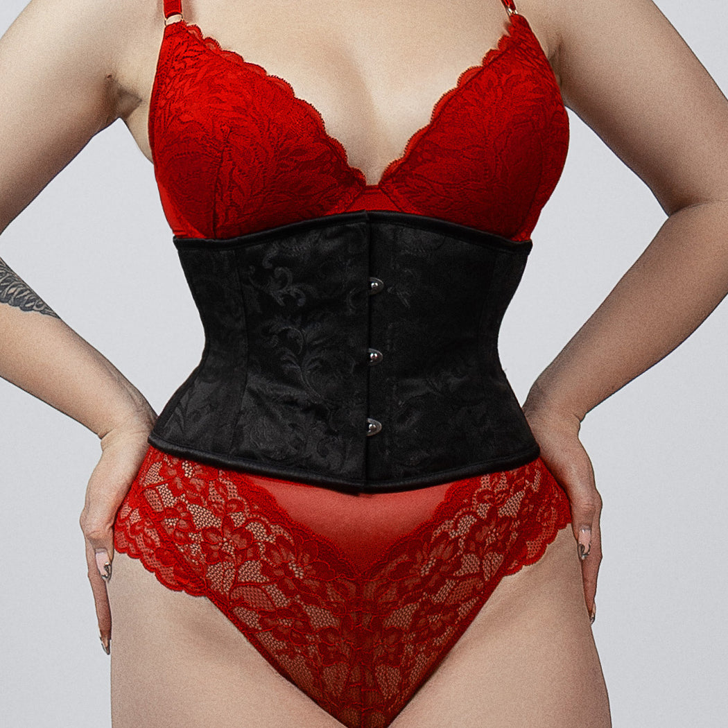 Trixie – Brocade Double Steel Boned Waspie Corset