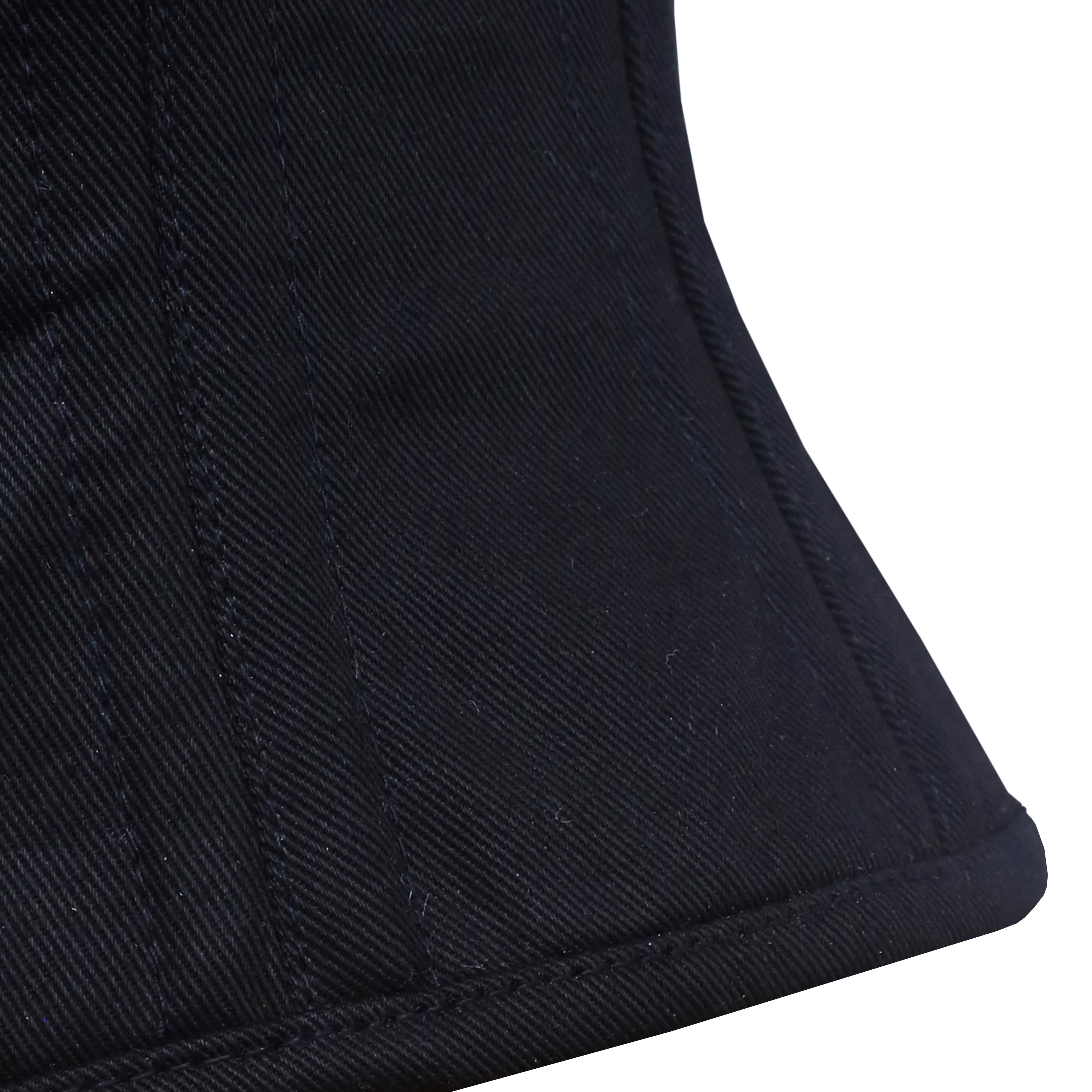 trixie black cotton waspie corset hip edge stitching detail corsets island